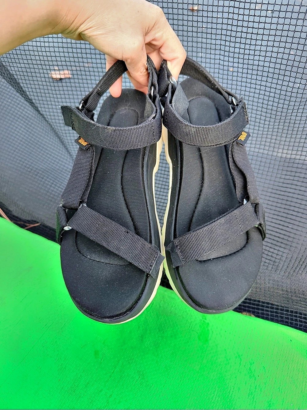 Teva Platform Sport Sandals in Black